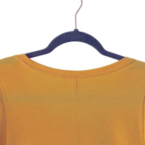 GAP yellow scoop neck flutter sleeve spring & summer dress M - Picture 5 of 8